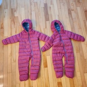 LL Bean Infants Down Bunting One Piece